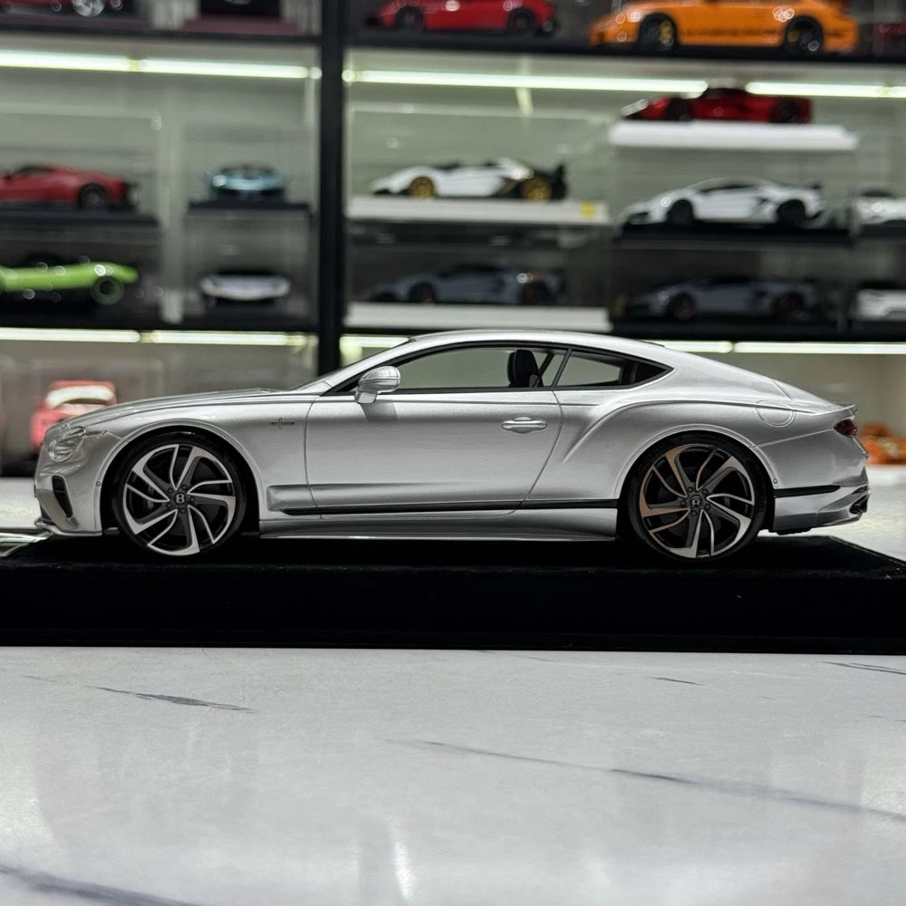 [Henson & Heaven] 1:18 Bentley 2025 Continental GT Speed Silver Model Car Resin