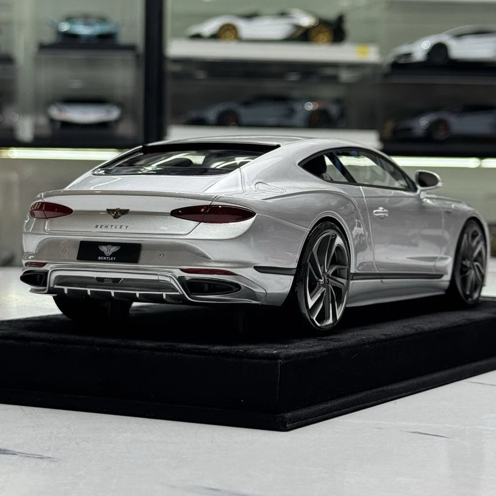 [Henson & Heaven] 1:18 Bentley 2025 Continental GT Speed Silver Model Car Resin