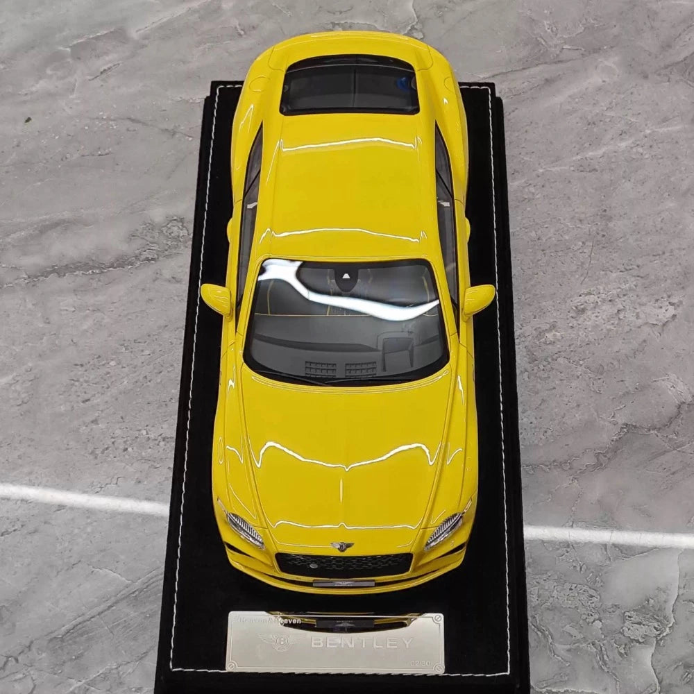 [Henson & Heaven] 1:18 Bentley 2025 Continental GT Speed Yellow Model Car Resin