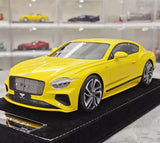 [Henson & Heaven] 1:18 Bentley 2025 Continental GT Speed gul modellbil harts