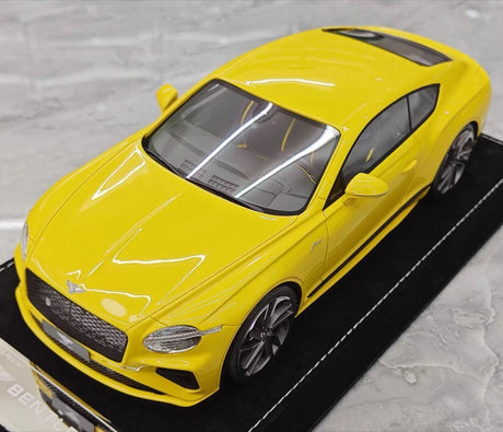 [Henson & Heaven] 1:18 Bentley 2025 Continental GT Speed Yellow Model Car Resin