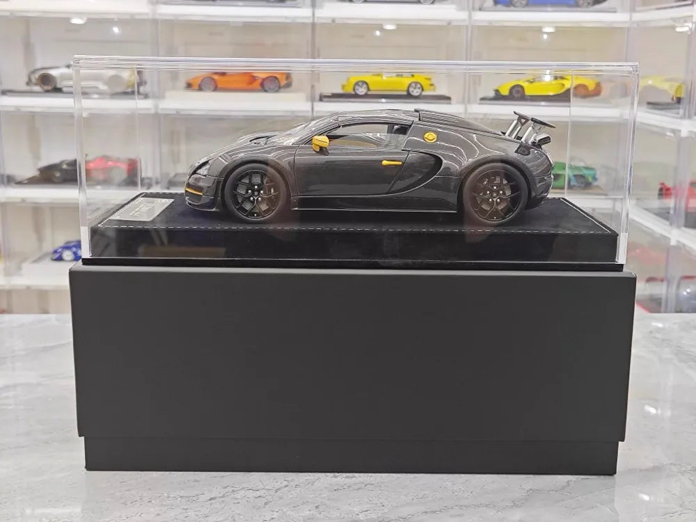 [Henson & Heaven] 1:18 Bugatti 2005 Veyron Black Model Car Resin