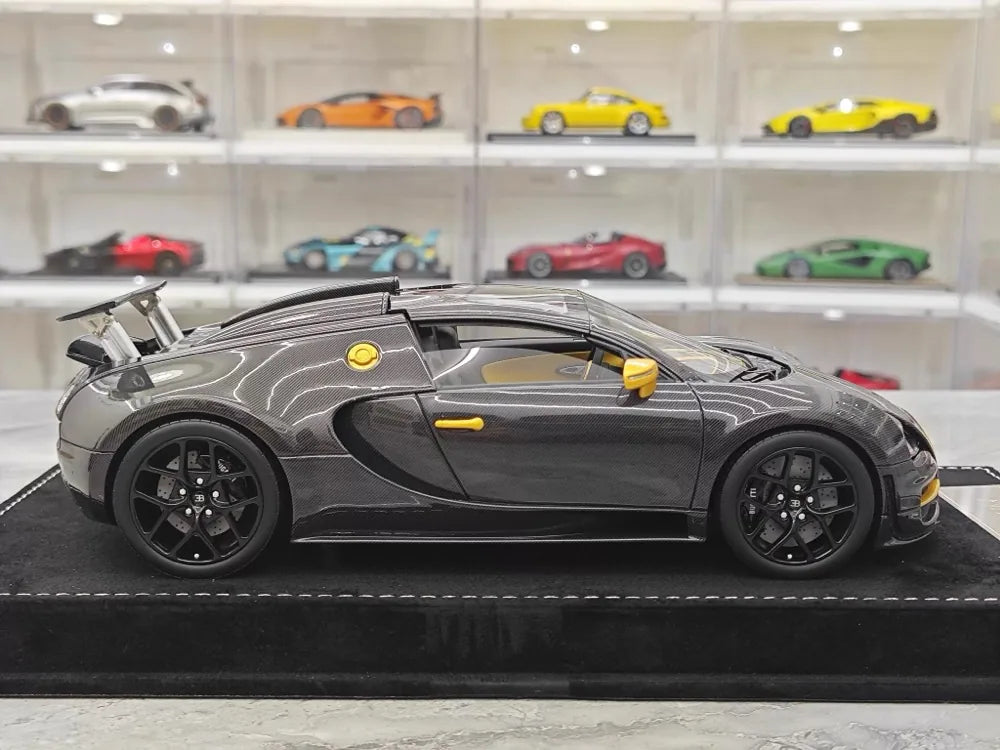 [Henson & Heaven] 1:18 Bugatti 2005 Veyron nero modellino di auto resina