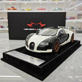 [Henson & Heaven] 1:18 Bugatti 2005 Veyron Black & White Model Car Resin