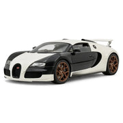 Henson & Heaven Bugatti 2005 Veyron preto e branco 1:18 – modelo de coleção em resina