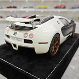 [Henson & Heaven] 1:18 Bugatti 2005 Veyron Black & White Model Car Resin