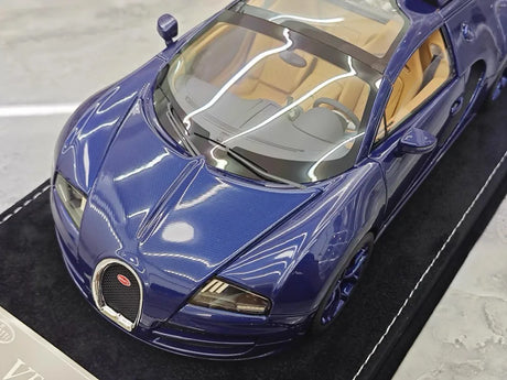 [Henson & Heaven] 1:18 Bugatti 2005 Veyron Blue Model Car Resin
