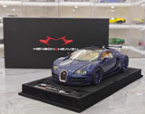 [Henson & Heaven] 1:18 Bugatti 2005 Veyron Blue Model Car Resin