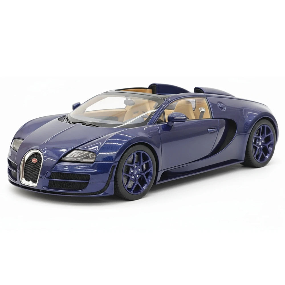 [Henson & Heaven] 1:18 Bugatti 2005 Veyron Blue Model Car Resin
