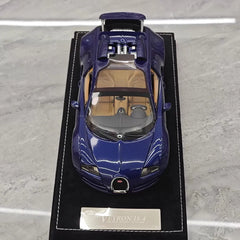 [Henson & Heaven] 1:18 Bugatti 2005 Veyron Blue Model Car Resin