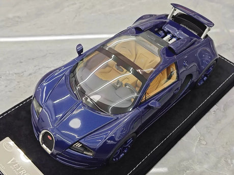 [Henson & Heaven] 1:18 Bugatti 2005 Veyron Blue Model Car Resin