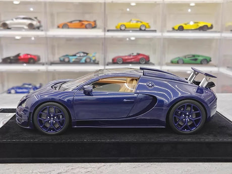[Henson & Heaven] 1:18 Bugatti 2005 Veyron Blue Model Car Resin