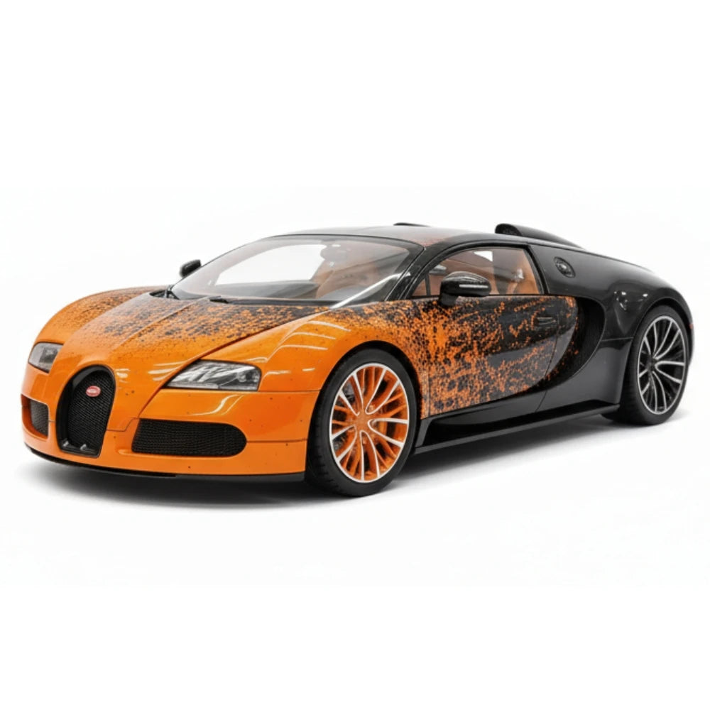 [Henson & Heaven] 1:18 Bugatti 2005 Veyron Orange Splash Livery Resin
