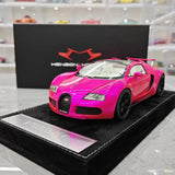 [Henson & Heaven] 1:18 Bugatti 2005 Veyron Pink Model Car Resin
