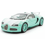 [Henson & Heaven] 1:18 Bugatti 2005 Veyron Tiffany Blue Model Car Resin