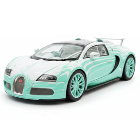 [Henson & Heaven] 1:18 Bugatti 2005 Veyron Tiffany Blue Model Car Resin