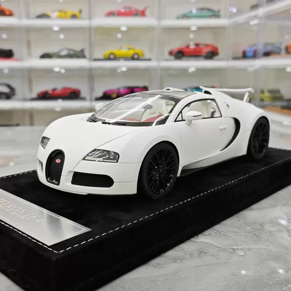 [Henson & Heaven] 1:18 Bugatti 2005 Veyron White Model Car Resin