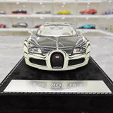 [Henson & Heaven] 1:18 Bugatti 2005 Veyron White & Black Model Car Resin