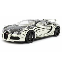 [Henson & Heaven] 1:18 Bugatti 2005 Veyron White & Black Model Car Resin