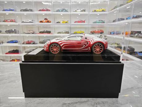[Henson & Heaven] 1:18 Bugatti 2005 Veyron White & Red Model Car Resin