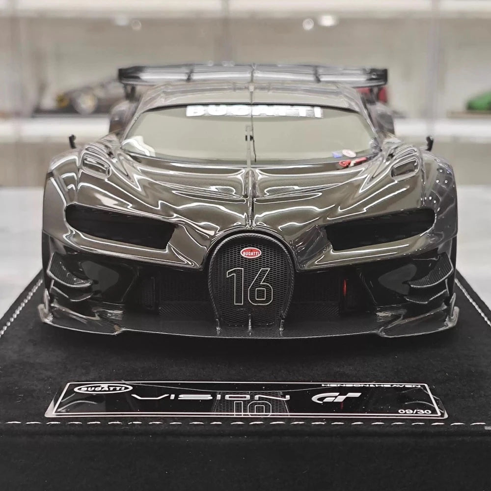 [Henson & Heaven] 1:18 Bugatti 2015 Vision Gran Turismo noir voiture miniature Resin