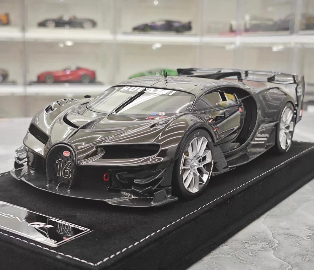 [Henson & Heaven] 1:18 Bugatti 2015 Vision Gran Turismo noir voiture miniature Resin