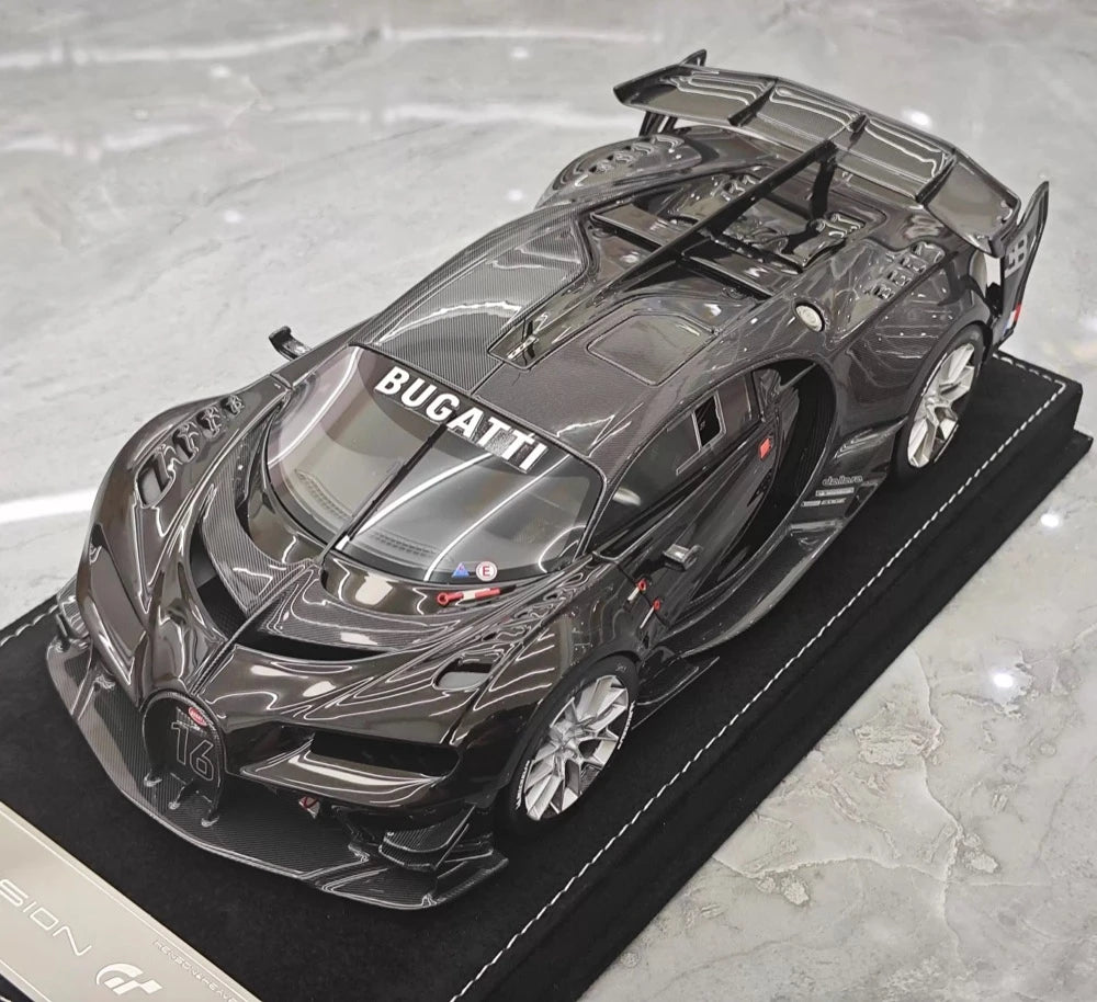 [Henson & Heaven] 1:18 Bugatti 2015 Vision Gran Turismo noir voiture miniature Resin