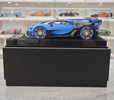 [Henson & Heaven] 1:18 Bugatti 2015 Vision Gran Turismo Blue Model Car Resin