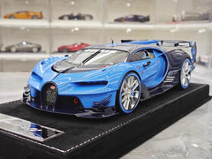 [Henson & Heaven] 1:18 Bugatti 2015 Vision Gran Turismo Blue Model Car Resin