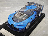 [Henson & Heaven] 1:18 Bugatti 2015 Vision Gran Turismo Blue Model Car Resin