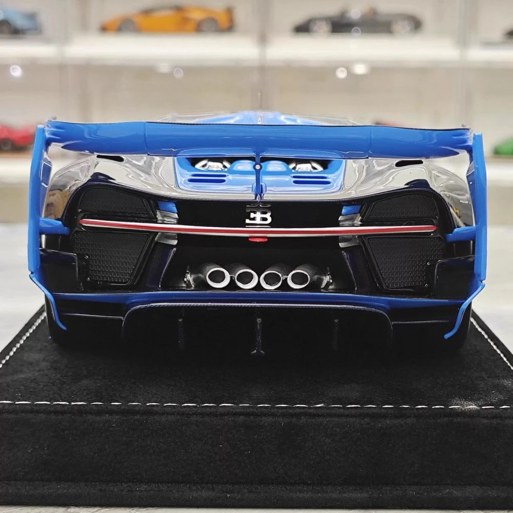 [Henson & Heaven] 1:18 Bugatti 2015 Vision Gran Turismo Blue Model Car Resin