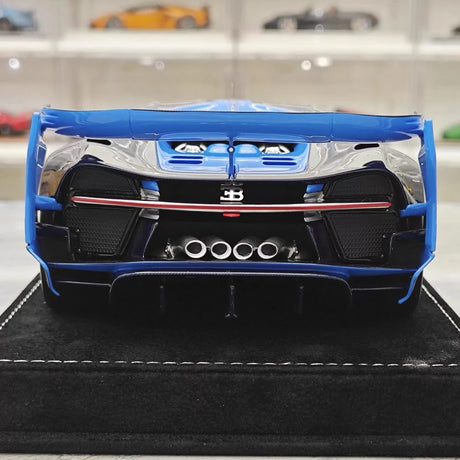 [Henson & Heaven] 1:18 Bugatti 2015 Vision Gran Turismo Blue Model Car Resin