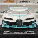 [Henson & Heaven] 1:18 Bugatti 2015 Vision Gran Turismo Silver Model Car Resin