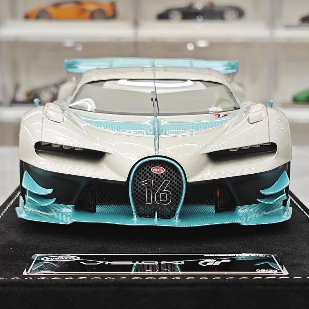 [Henson & Heaven] 1:18 Bugatti 2015 Vision Gran Turismo シルバー モデルカー レジン