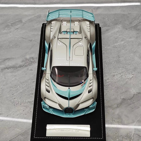 [Henson & Heaven] 1:18 Bugatti 2015 Vision Gran Turismo Silver Model Car Resin