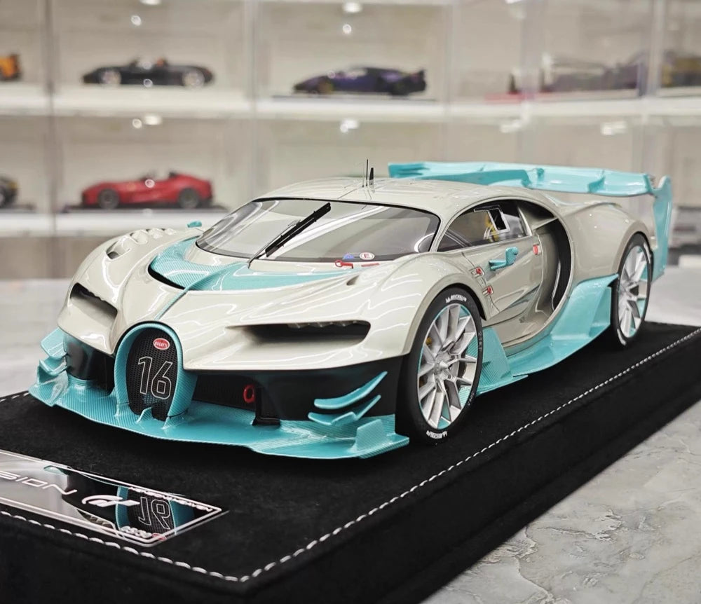 [Henson & Heaven] 1:18 Bugatti 2015 Vision Gran Turismo シルバー モデルカー レジン
