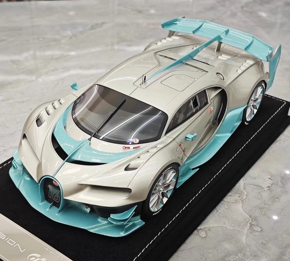 [Henson & Heaven] 1:18 Bugatti 2015 Vision Gran Turismo シルバー モデルカー レジン