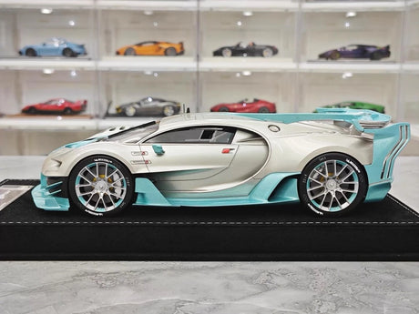 [Henson & Heaven] 1:18 Bugatti 2015 Vision Gran Turismo Silver Model Car Resin