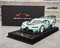 [Henson & Heaven] 1:18 Bugatti 2015 Vision Gran Turismo Tiffany & Blue Model Car Resin