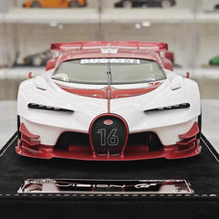 [Henson & Heaven] 1:18 Bugatti 2015 Vision Gran Turismo bianco & rosso modellino di auto resina