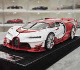 [Henson & Heaven] 1:18 Bugatti 2015 Vision Gran Turismo wit & rood modelauto Hars