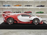 [Henson & Heaven] 1:18 Bugatti 2015 Vision Gran Turismo wit & rood modelauto Hars