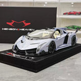 [Henson & Heaven] 1:18 Lamborghini 2014 Veneno Roadster Blue Model Car Resin