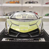 [Henson & Heaven] 1:18 Lamborghini 2014 Veneno Roadster Gradient vihreä pienoismalli Hartsi