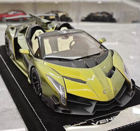 [Henson & Heaven] 1:18 Lamborghini 2014 Veneno Roadster Gradient groen modelauto Hars