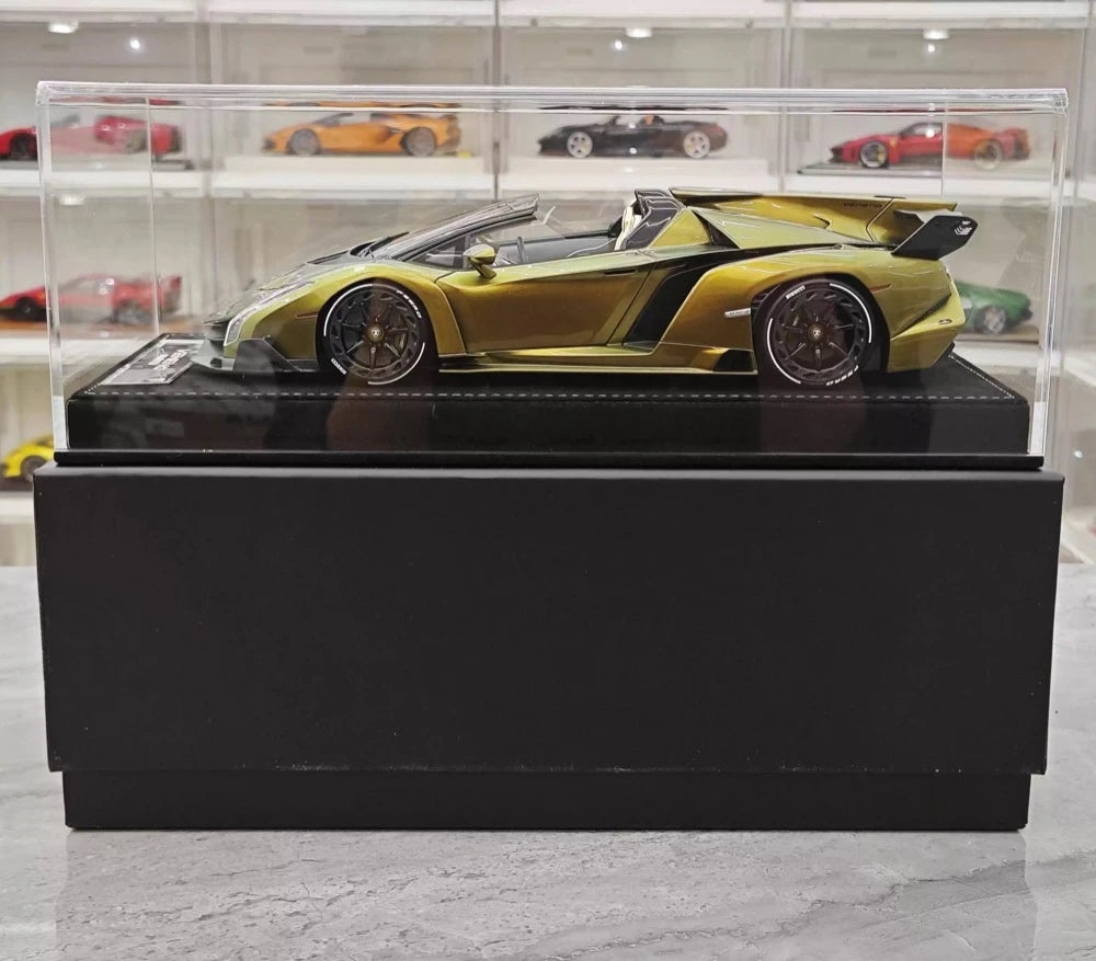 [Henson & Heaven] 1:18 Lamborghini 2014 Veneno Roadster Gradient Green Model Car Resin