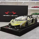 [Henson & Heaven] 1:18 Lamborghini 2014 Veneno Roadster Gradient vihreä pienoismalli Hartsi