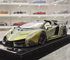[Henson & Heaven] 1:18 Lamborghini 2014 Veneno Roadster Gradient Green Model Car Resin