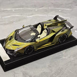 [Henson & Heaven] 1:18 Lamborghini 2014 Veneno Roadster Gradient vihreä pienoismalli Hartsi