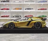 [Henson & Heaven] 1:18 Lamborghini 2014 Veneno Roadster Gradient vihreä pienoismalli Hartsi